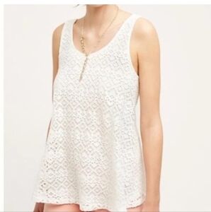 NWT Deletta For Anthropologie Crochet Trapeze Tank